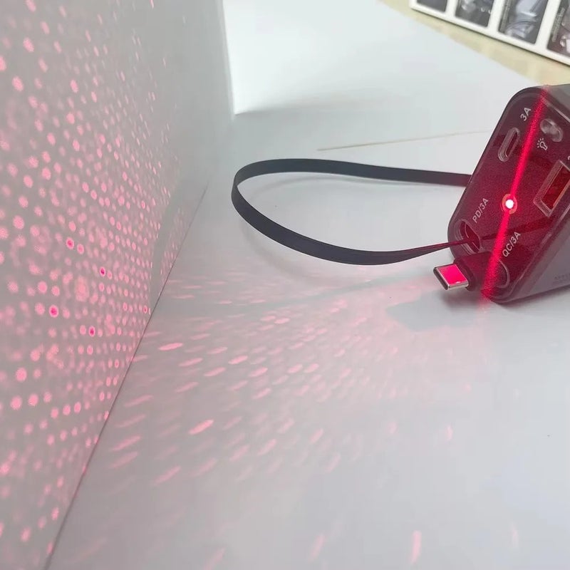 Bluejw Retractable Car Charger 120W, 4-in-1 Automobile Charger Adapter with Starlight & Dual USB Ports, Type-C Fast Car Phone Charger - Image 3